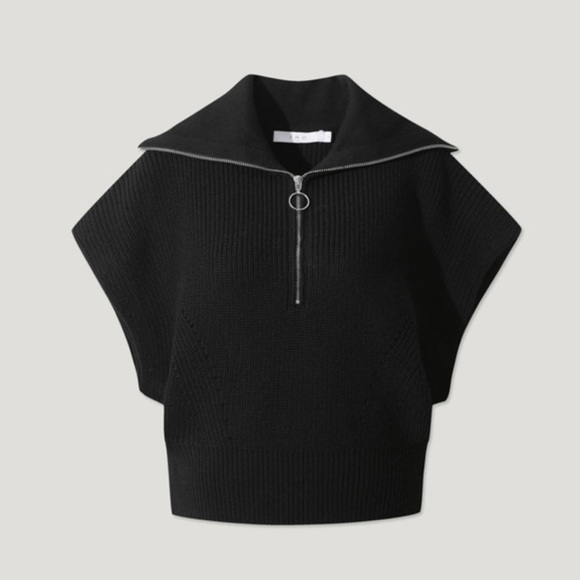 New IRO PARIS  Avona Zippered-Collar Sweater XS $395 - Picture 6 of 14
